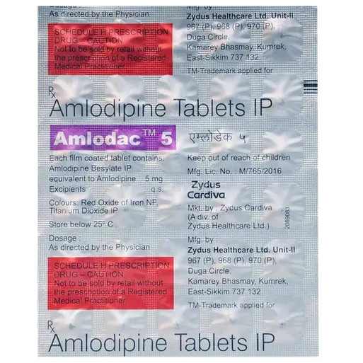 amlodac 5mg tablet 30's